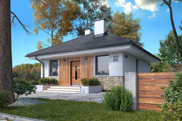  Projekt domu Imbir 5 (BSA2282) - projekt domu parterowego - Zdjęcie 1