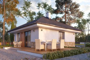  Projekt domu Imbir 5 (BSA2282) - projekt domu parterowego - Zdjęcie 2