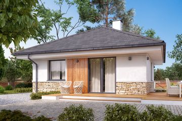  Projekt domu Imbir 5 (BSA2282) - projekt domu parterowego - Zdjęcie 4