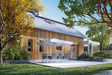  Projekt domu Weranda 4 (BSA2283) - projekt domu parterowego z poddaszem - Zdjęcie 4