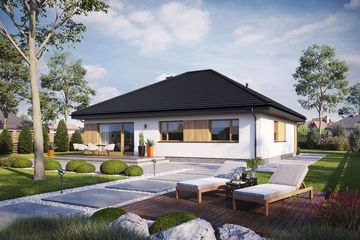  Projekt domu TK64 (WBE1003) - projekt domu parterowego - Zdjęcie 2