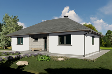  Projekt domu Domek Mokka 053 PRE (053 ES 20-10) (SLF1110) - projekt domu parterowego - Zdjęcie 1