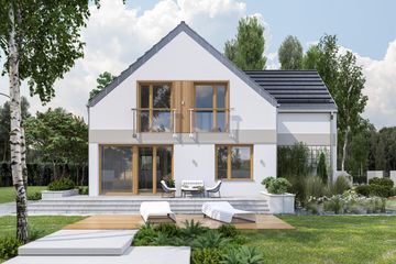  Projekt domu Borówka (1711) (KRD2853) - projekt domu parterowego z poddaszem - Zdjęcie 2