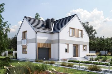  Projekt domu Borówka (1711) (KRD2853) - projekt domu parterowego z poddaszem - Zdjęcie 4