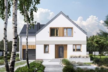  Projekt domu Borówka (1711) (KRD2853) - projekt domu parterowego z poddaszem - Zdjęcie 5