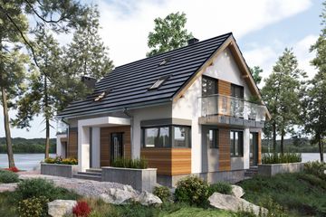  Projekt domu Figa (1708) (KRD2856) - projekt domu parterowego z poddaszem - Zdjęcie 3