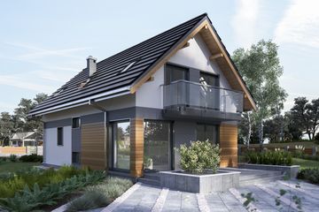  Projekt domu Mrówka (1704) (KRD2857) - projekt domu parterowego z poddaszem - Zdjęcie 4