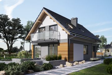  Projekt domu Mrówka (1704) (KRD2857) - projekt domu parterowego z poddaszem - Zdjęcie 6