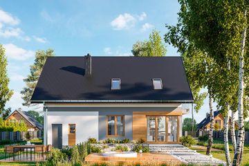  Projekt domu Witek (1705) (KRD2858) - projekt domu parterowego z poddaszem - Zdjęcie 5