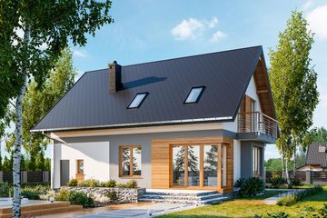  Projekt domu Witek (1705) (KRD2858) - projekt domu parterowego z poddaszem - Zdjęcie 6