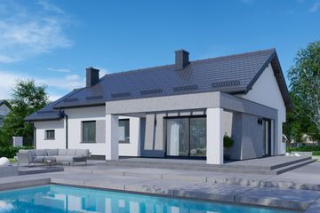  Projekt domu APS 336+G (LUA1506) - projekt domu parterowego - Zdjęcie 2