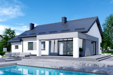  Projekt domu APS 336+G (LUA1506) - projekt domu parterowego - Zdjęcie 2