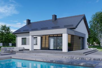  Projekt domu APS 336 (LUA1507) - projekt domu parterowego - Zdjęcie 2