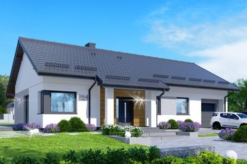  Projekt domu APS 336 wariant 2 + G (LUA1509) - projekt domu parterowego - Zdjęcie 1