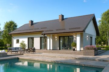  Projekt domu APS 336 wariant 2 + G (LUA1509) - projekt domu parterowego - Zdjęcie 2