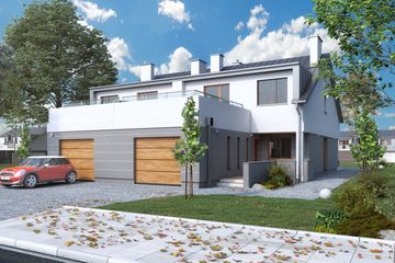  Projekt domu Cyklamen (BSA2287) - projekt domu parterowego z poddaszem - Zdjęcie 1