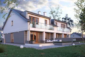  Projekt domu Cyklamen (BSA2287) - projekt domu parterowego z poddaszem - Zdjęcie 2