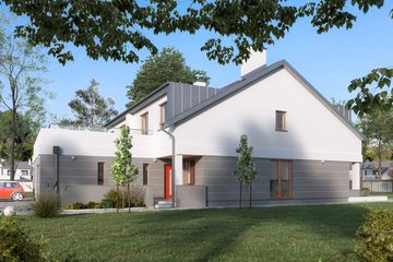  Projekt domu Cyklamen (BSA2287) - projekt domu parterowego z poddaszem - Zdjęcie 3