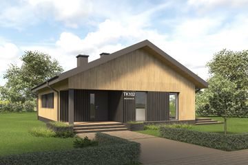  Projekt domu TK102 (WBE1000) - projekt domu parterowego - Zdjęcie 5