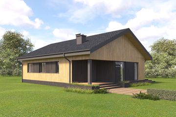  Projekt domu TK102 (WBE1000) - projekt domu parterowego - Zdjęcie 8