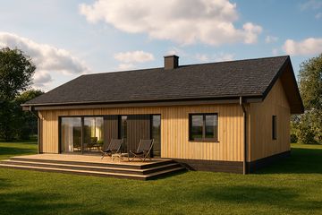  Projekt domu TK102 (WBE1000) - projekt domu parterowego - Zdjęcie 2