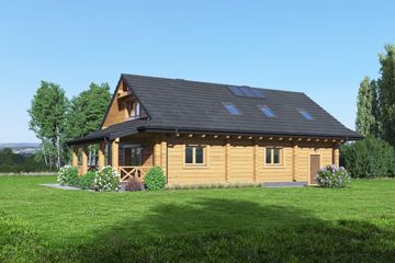  Projekt domu Zawoja dw 25 (KRP2467) - projekt domu parterowego z poddaszem - Zdjęcie 2