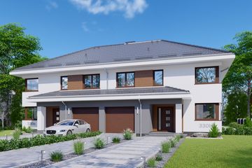  Projekt domu APS 330 wariant 2 DWU (LUA1511) - projekt domu z pełnym piętrem - Zdjęcie 1