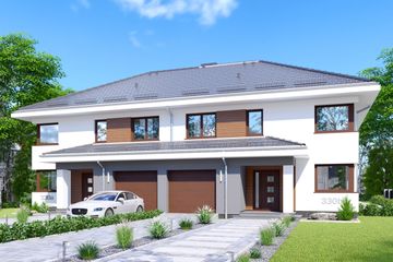  Projekt domu APS 330 wariant 2 DWU (LUA1511) - projekt domu z pełnym piętrem - Zdjęcie 1