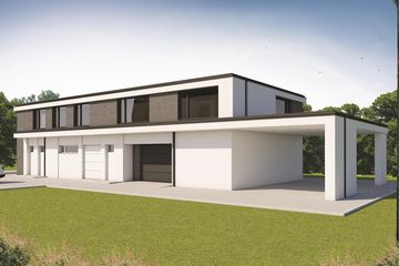  Projekt budynku usługowego Budynek usługowy AMB-465 (SKA1118) - projekt budynku z pełnym piętrem - Zdjęcie 3