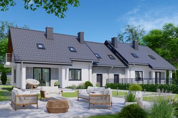  Projekt domu APS 194 NEW dwulokalowy (LUA1512) - projekt domu parterowego z poddaszem - Zdjęcie 3