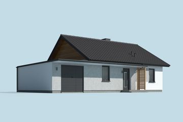  Projekt domu letniskowego Barbados 3A dom letniskowy z garażem (SLN2719) - projekt domu letniskowego parterowego - Zdjęcie 3