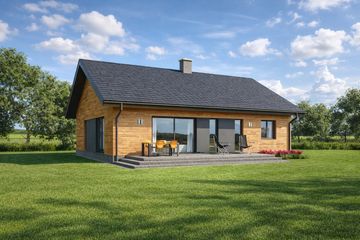  Projekt domu TK103 (WBE1002) - projekt domu parterowego - Zdjęcie 2