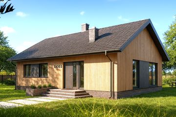  Projekt domu TK103 (WBE1002) - projekt domu parterowego - Zdjęcie 1