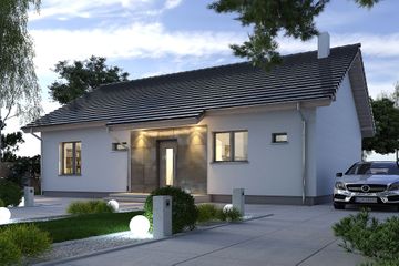  Projekt domu Nina 2A Plus 37 strop monolityczny (WRR1089) - projekt domu parterowego - Zdjęcie 2