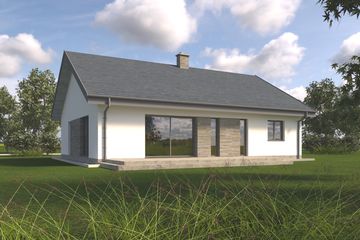  Projekt domu TK83 (WBE1001) - projekt domu parterowego - Zdjęcie 7