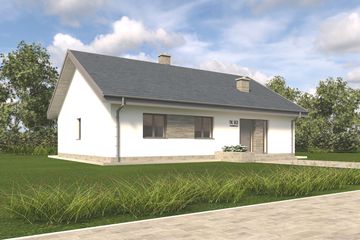  Projekt domu TK83 (WBE1001) - projekt domu parterowego - Zdjęcie 8