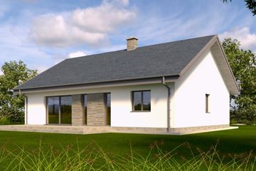  Projekt domu TK83 (WBE1001) - projekt domu parterowego - Zdjęcie 6