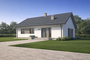  Projekt domu TK83 (WBE1001) - projekt domu parterowego - Zdjęcie 3