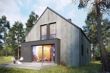  Projekt domu Studio 63 (WRN1497) - projekt domu parterowego z poddaszem - Zdjęcie 1