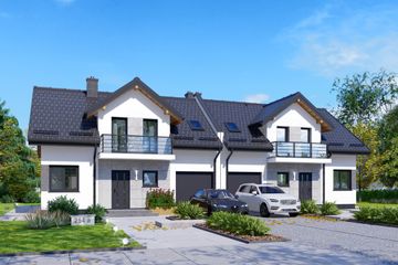  Projekt domu APS 254 (LUA1534) - projekt domu parterowego z poddaszem - Zdjęcie 1