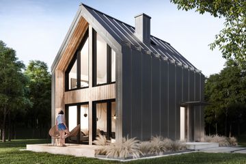  Projekt domu L-302 (SLU1015) - projekt domu parterowego z poddaszem - Zdjęcie 1