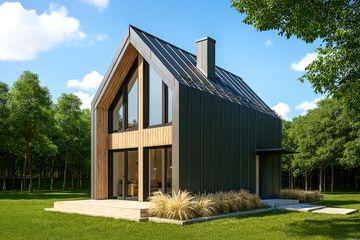  Projekt domu L-302 (SLU1015) - projekt domu parterowego z poddaszem - Zdjęcie 1