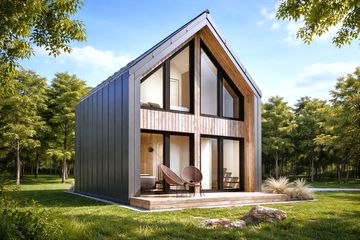  Projekt domu L-302 (SLU1015) - projekt domu parterowego z poddaszem - Zdjęcie 2