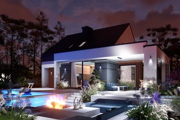  Projekt domu Domidea 97 (WAC1111) - projekt domu parterowego z poddaszem - Zdjęcie 8