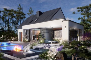  Projekt domu Domidea 97 (WAC1111) - projekt domu parterowego z poddaszem - Zdjęcie 10