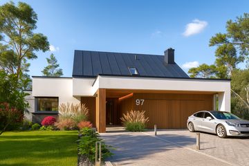  Projekt domu Domidea 97 (WAC1111) - projekt domu parterowego z poddaszem - Zdjęcie 1