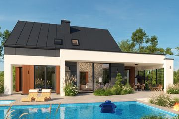  Projekt domu Domidea 97 (WAC1111) - projekt domu parterowego z poddaszem - Zdjęcie 4