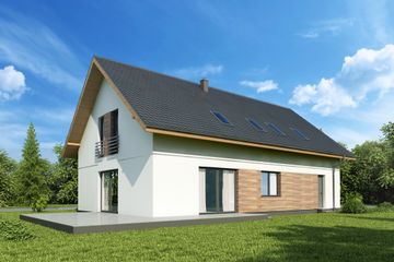  Projekt domu Atral (WOW1029) - projekt domu parterowego z poddaszem - Zdjęcie 3