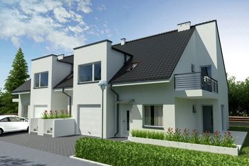  Projekt domu Double Twins 1 (WOW1030) - projekt domu parterowego z poddaszem - Zdjęcie 1