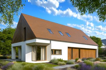  Projekt domu Gerda (WOW1031) - projekt domu parterowego z poddaszem - Zdjęcie 1